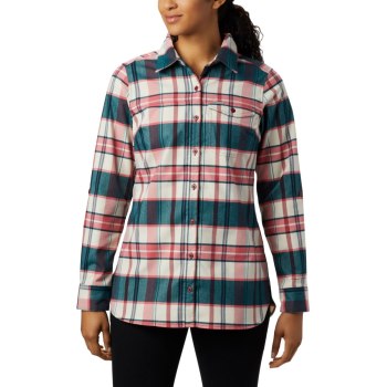 Columbia Overhemd Dames, Silver Ridge 2.0 Flannel Tunic Rood, 58IMCQFHG